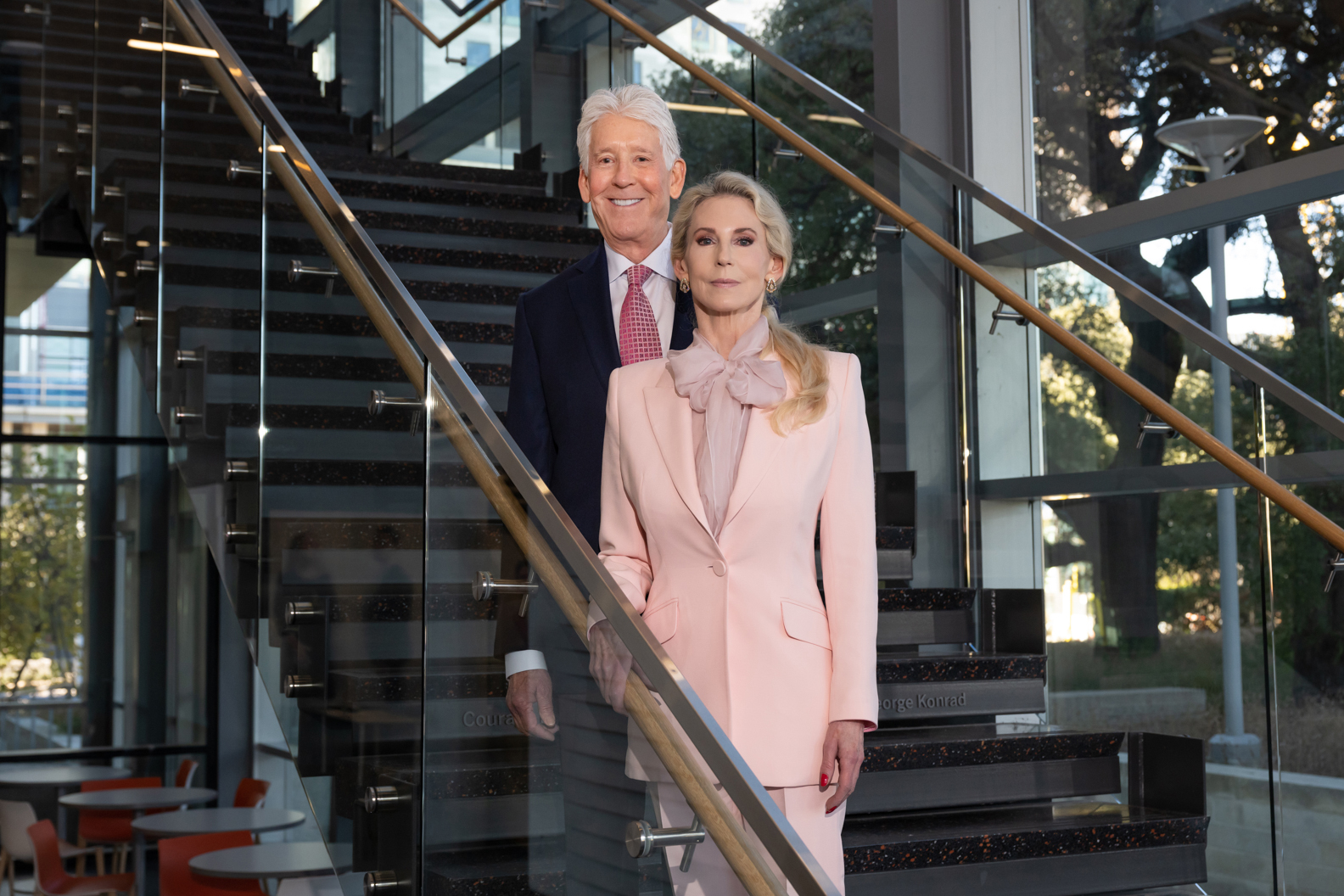 Gordon and Charmaine McGill at Dell Medical School's Health Learning Building