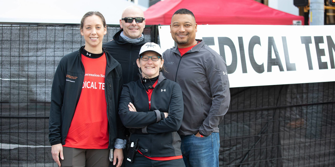 Medical team at the Austin Marathon.