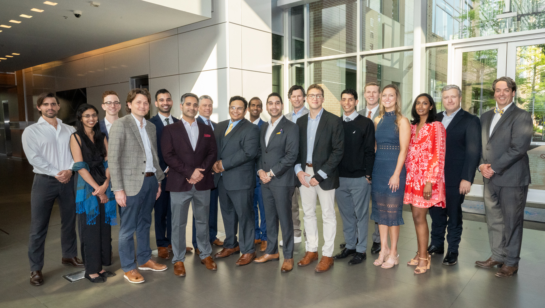 Members of the Cardiovascular Disease Fellowship pose for a group photo during graduation.