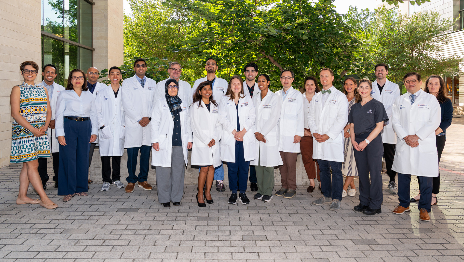 Group photo of the faculty and trainees in the hepatology and gastroenterology fellowship.