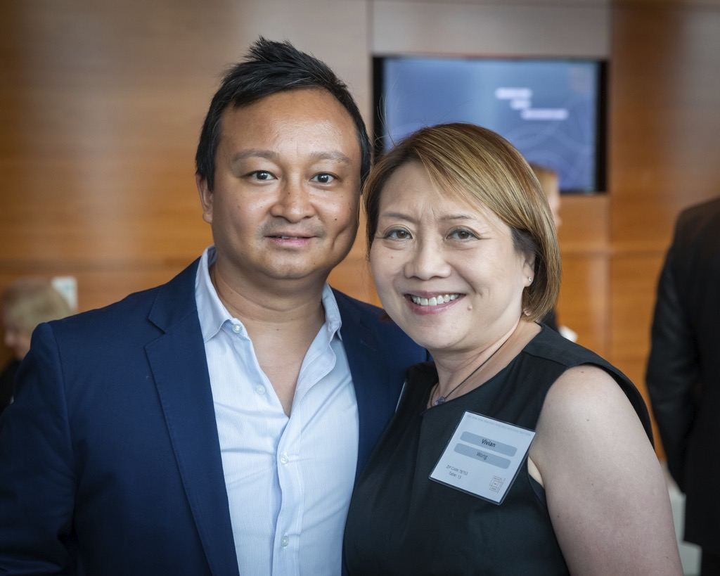 Founders Circle members Roland Galang and Vivian Wong at Dell Medical School's signature donor event, Health on Stage