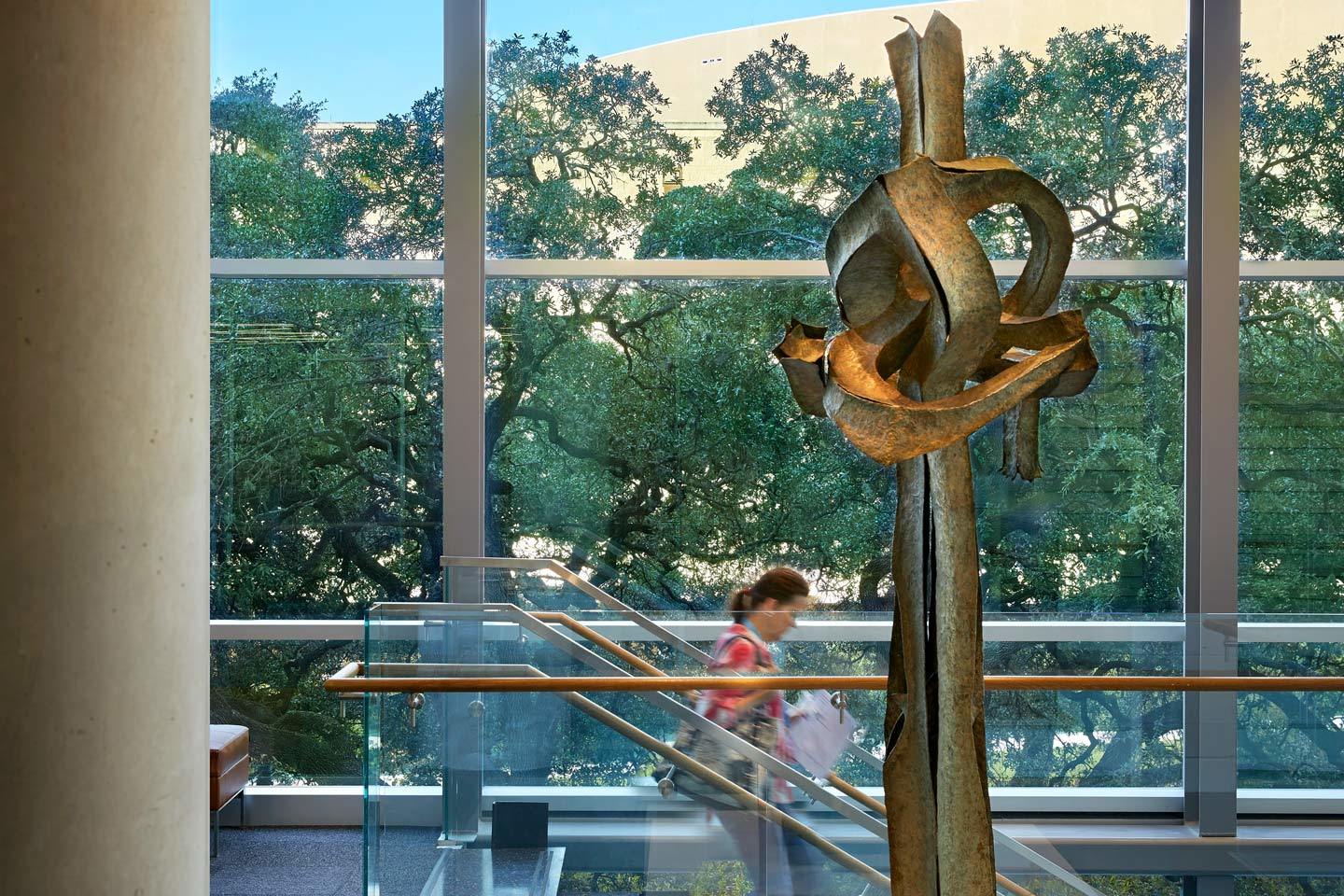 Seymour Lipton’s Pioneer sculpture.