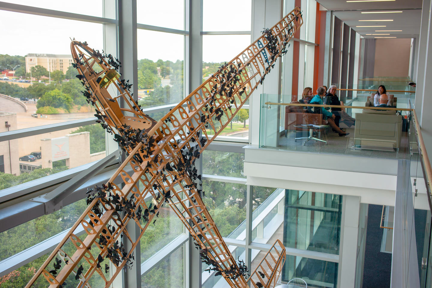 Paul Villinski’s Passage multimedia sculpture.