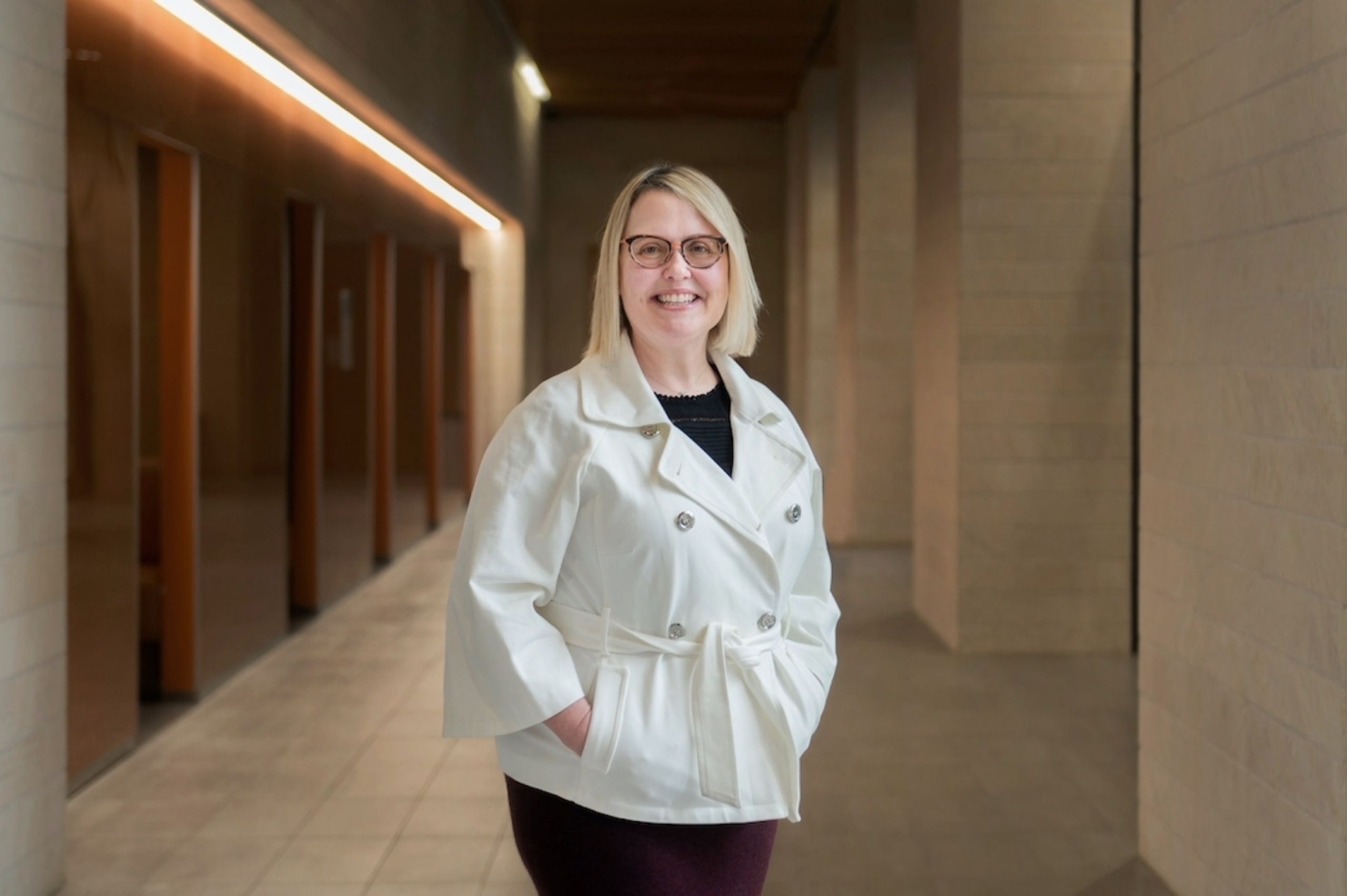 Jeanne Kowalski-Muegge, Ph.D., on the Dell Med campus.