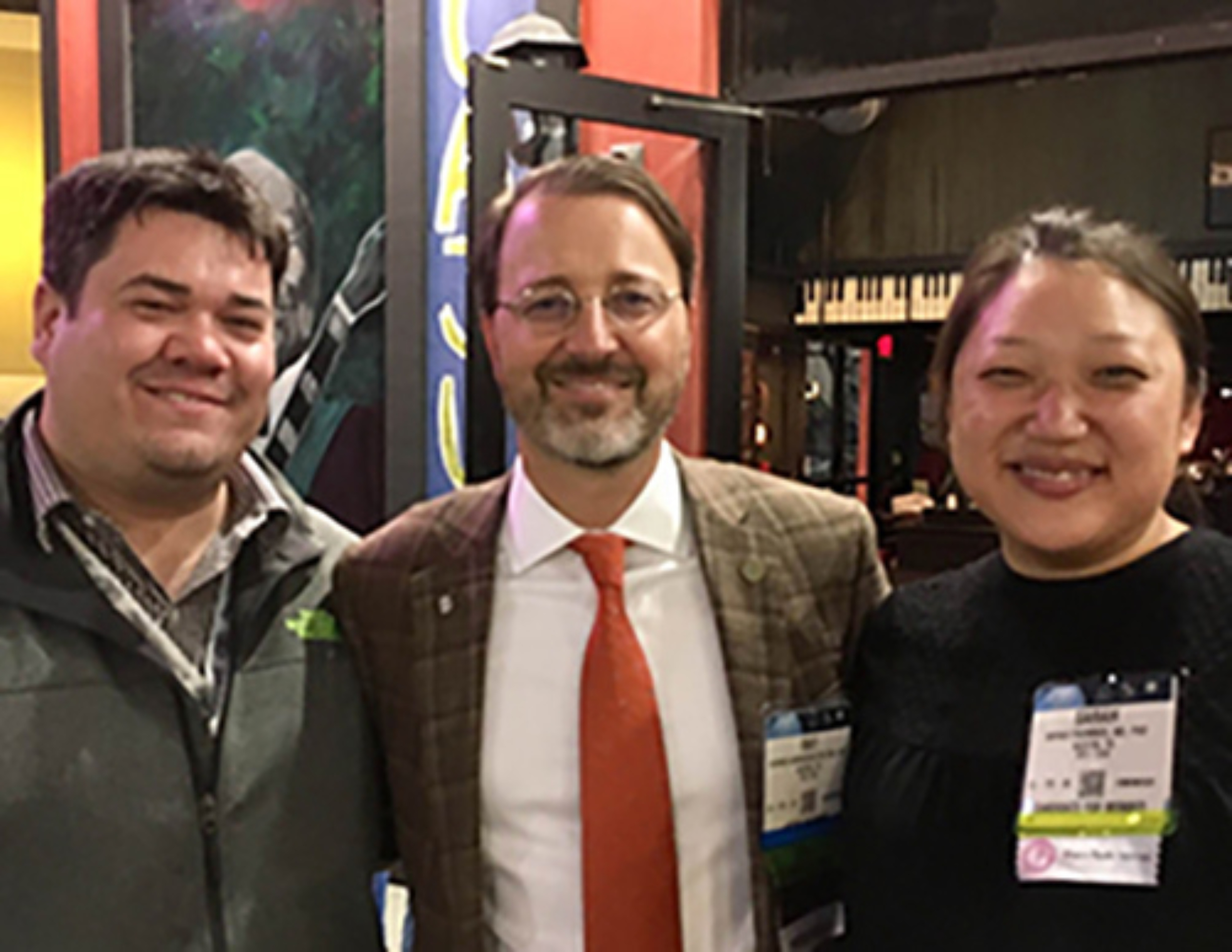 Two male and one female physician.