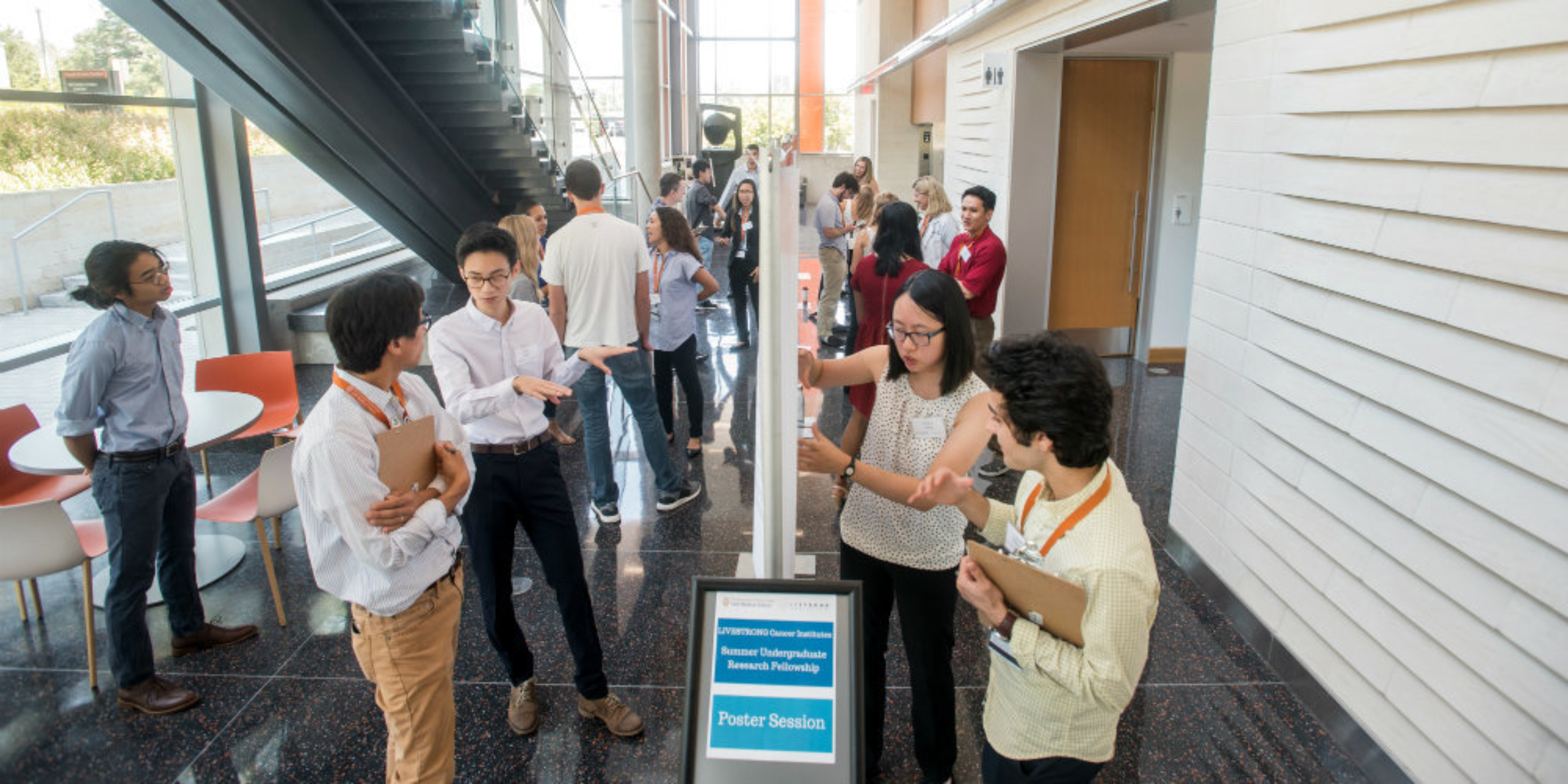 A Dell Med poster session.