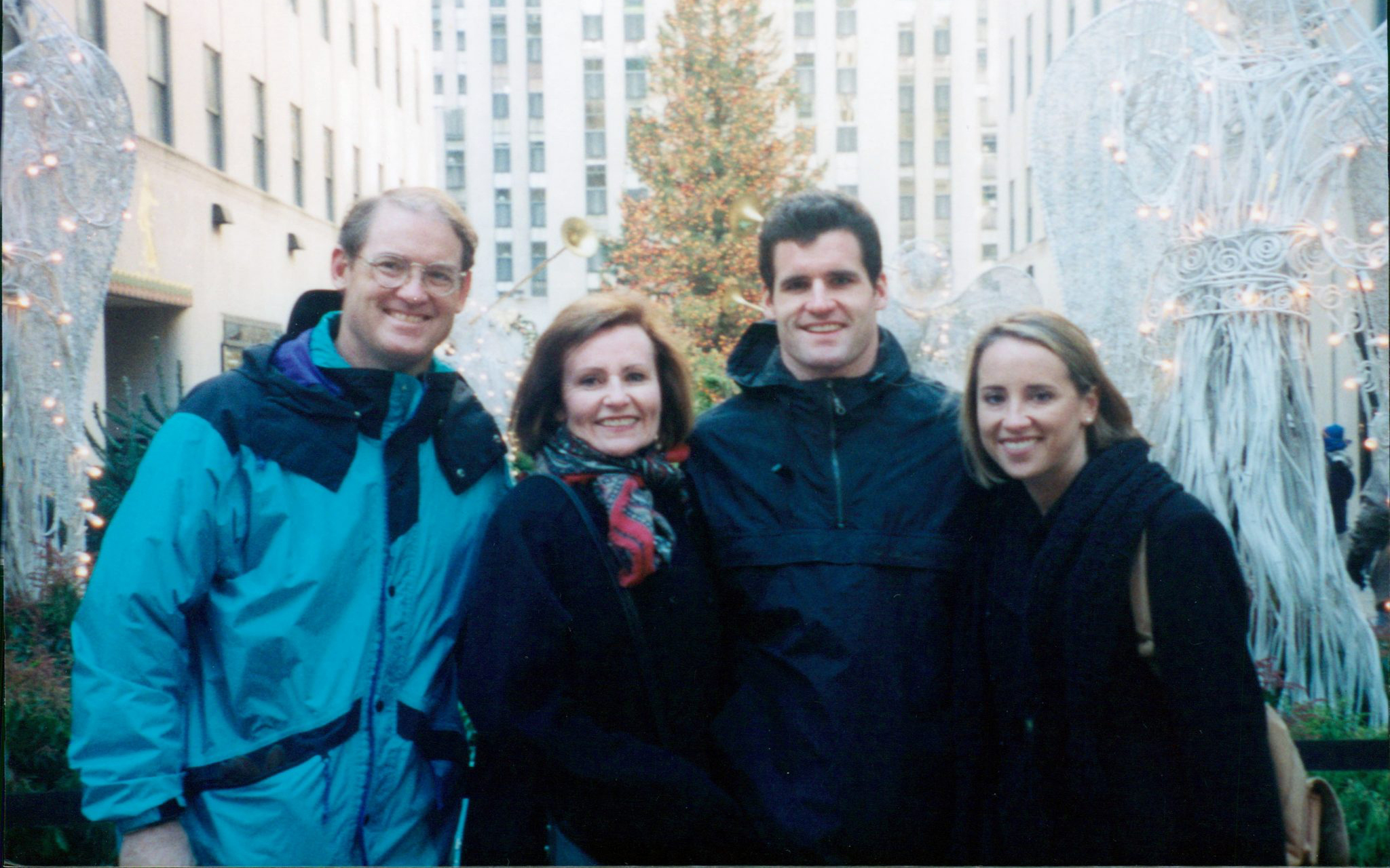 Greg and Kathy Moore with their children, Jeff Moore and Megan Moore Walters.